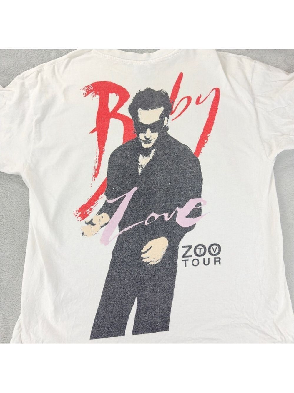 VTG U2 Men Sz XL 1990s Achtung Baby Zoo Every Artist is a Cannibal Single Stitch - Picture 11 of 12